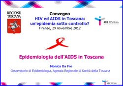 immagine Epidemiologia dell'aids in Toscana
