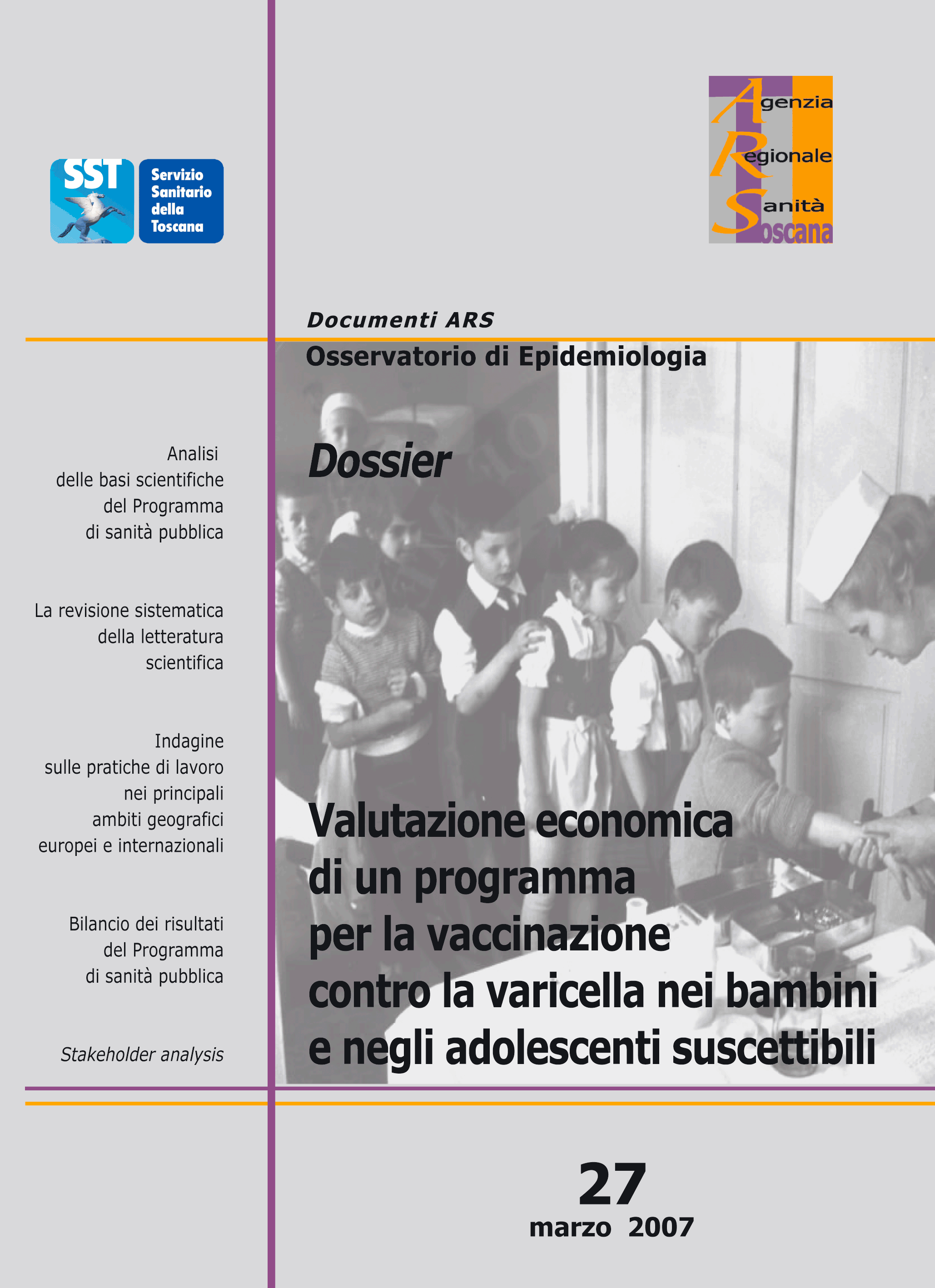 Collana dei Documenti ARS, n. 27 Immagine copertina Collana dei Documenti ARS, n. 27