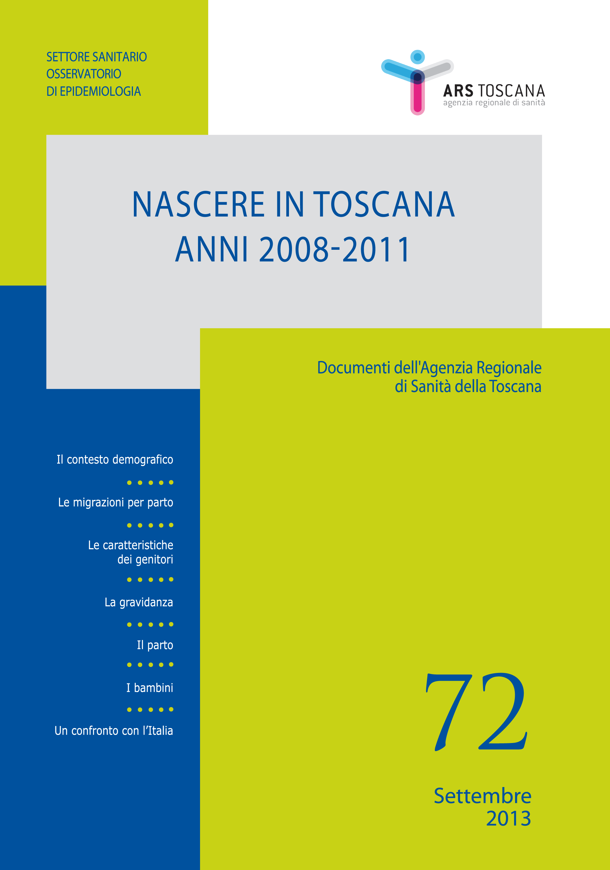 copertina  di Nascere in Toscana - Anni 2008-2011