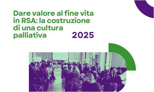 bottone che apre il Rapporto "Dare valore al fine vita in RSA: la costruzione di una cultura palliativa"