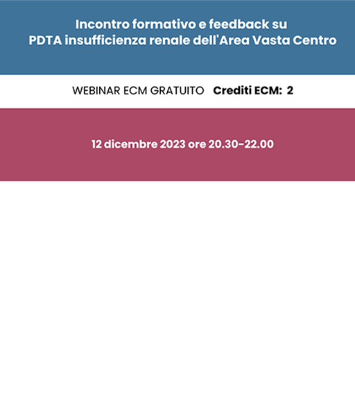 Incontro formativo e feedback su PDTA insufficienza renale dell'Area Vasta Centro