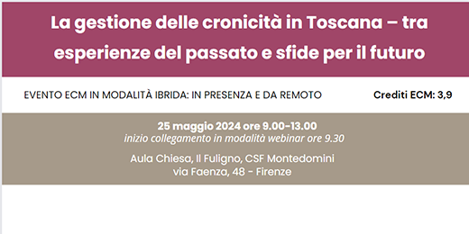La gestione delle cronicità in Toscana, il 25 maggio il convegno formativo ARS