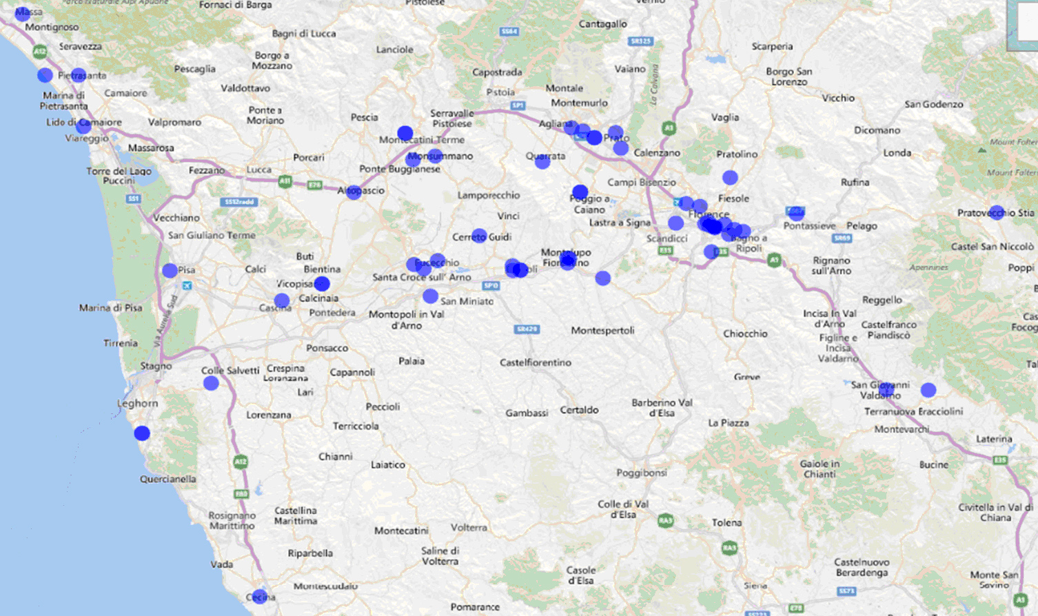 meningite mappa casi