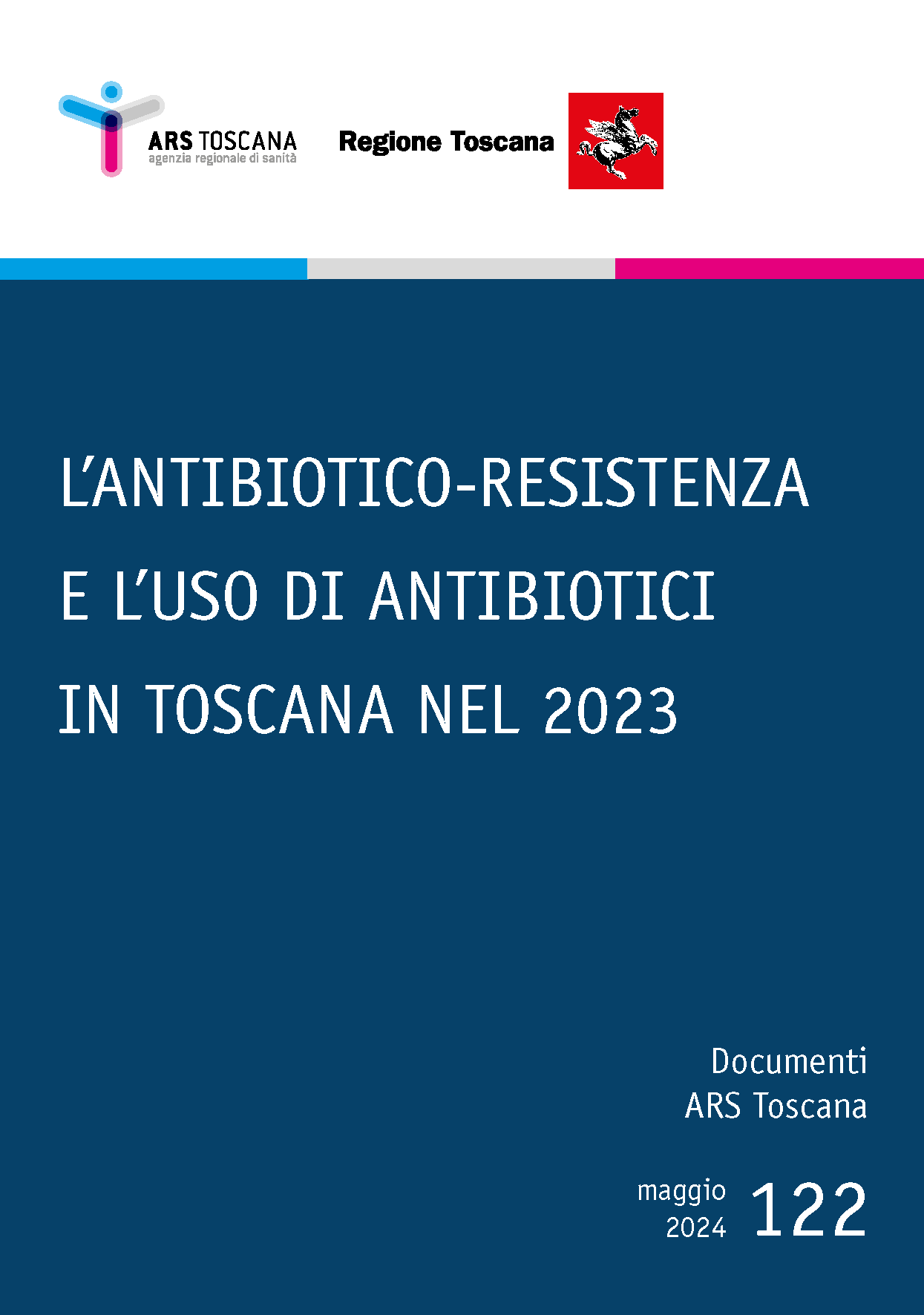 copertina del documento antibiotico-resistenza n. 122 del 2024