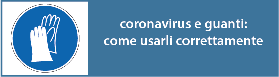 tasto coronavirus guanti