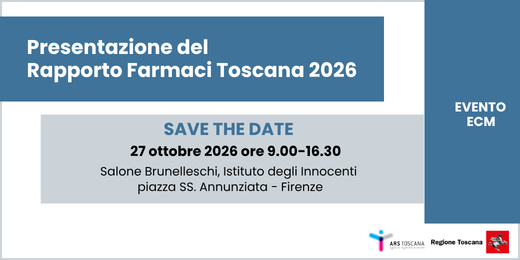 save the date Rapporto farmaci 2026